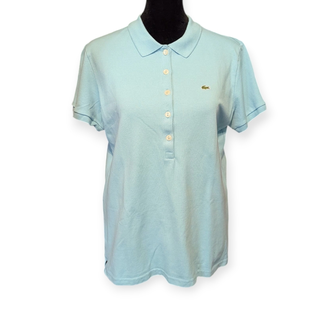 Lacoste Women's Baby Blue Polo Shirt